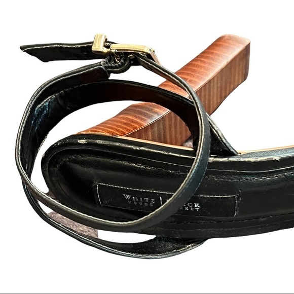 White House Black Market Celina 4.5”Heel Textured Open Toe Platform Sandal 9.5M - Picture 9 of 11